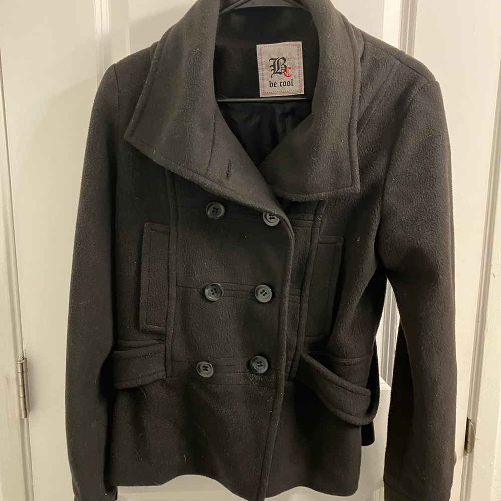 BE COOL Women's Charcoal Peacoat